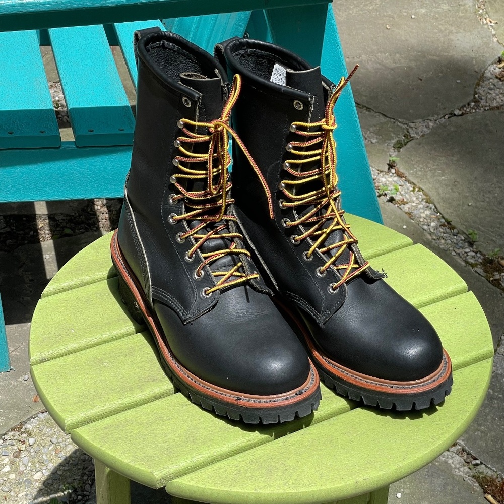 Red Wing 699 Logger Firefighter Soft-Toe Lace-Up Boots - Mens